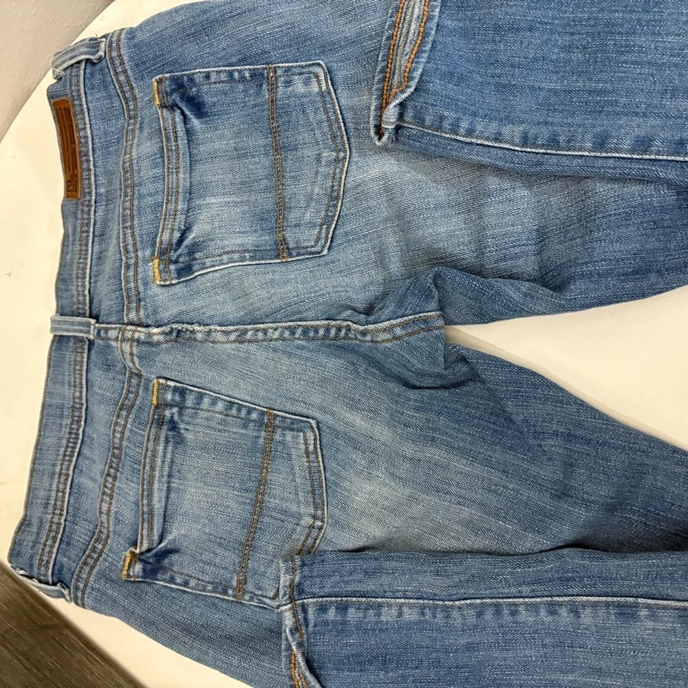 Stylish Ralph Lauren polo stretch cropped Blue Jeans